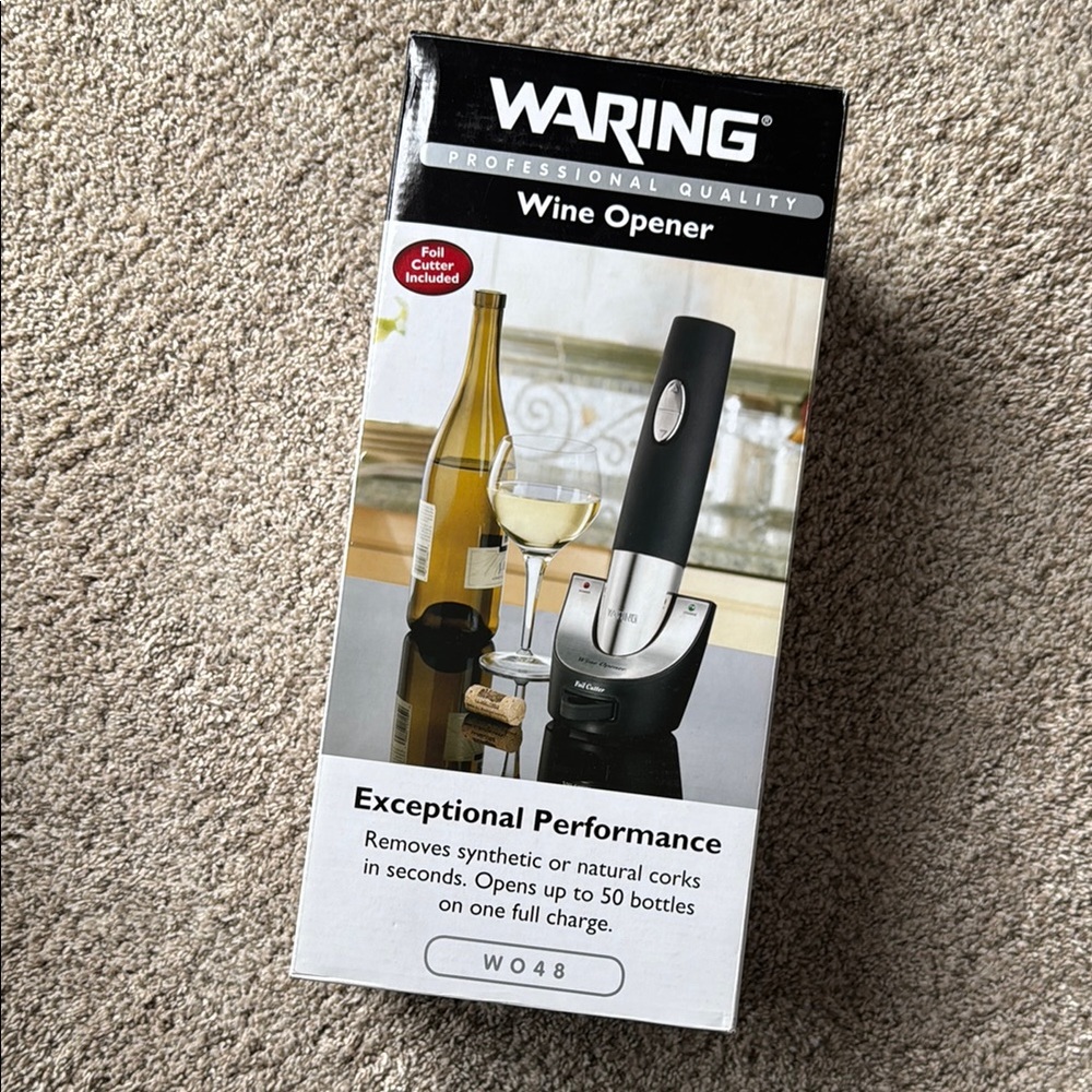 Waring Electric Wine Opener NEW
